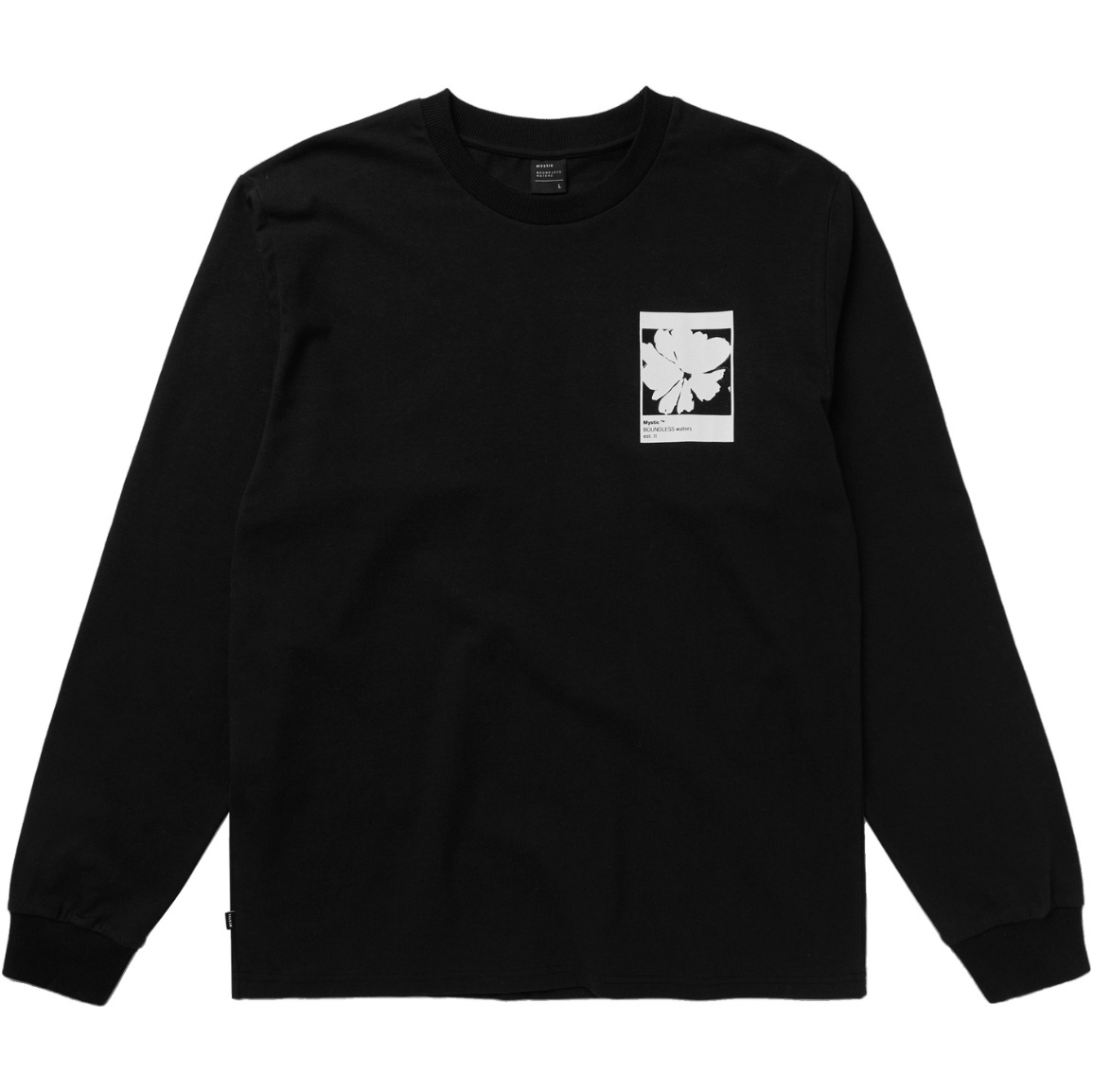 2025 Mystic Mens Heartsease Long Sleeve Tee 35105.260700 - Black